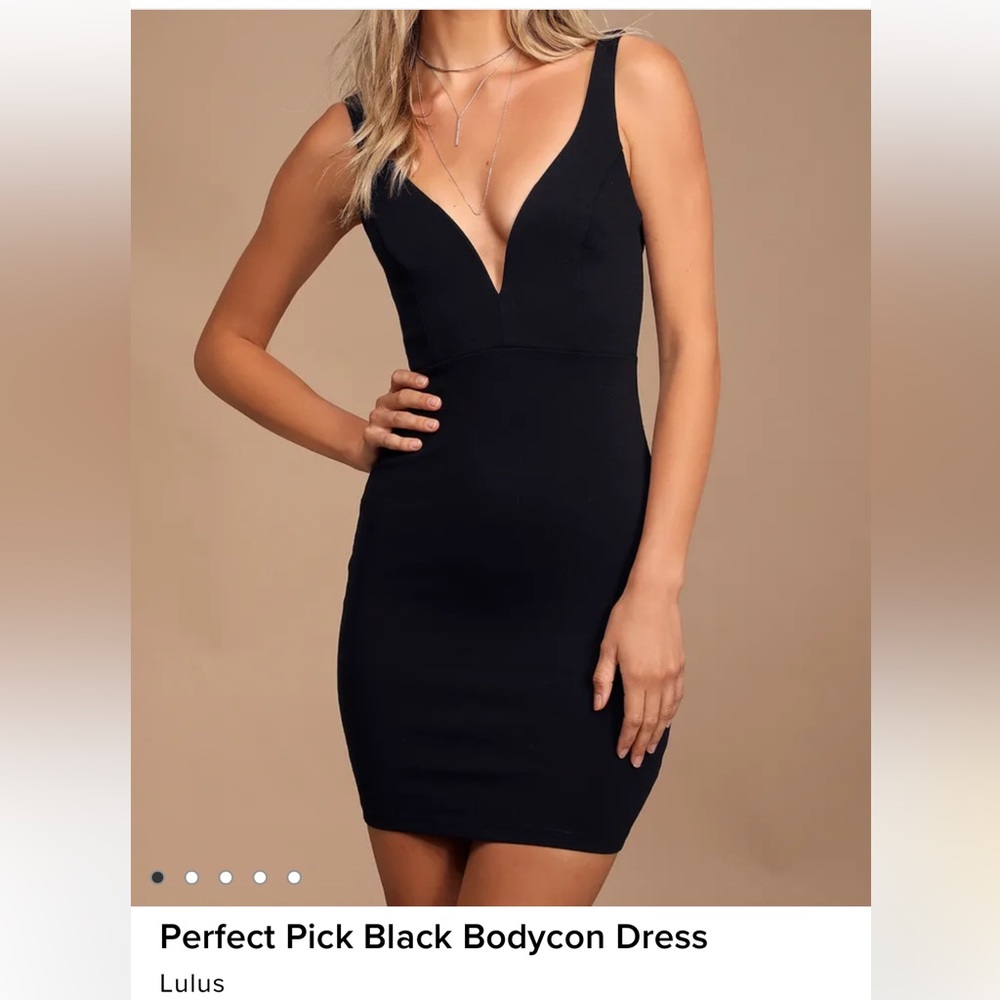 Lulus perfect pick bodycon dress - black (S) NWOT